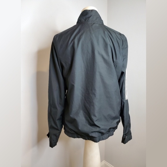 Adidas Black and White Wind Breaker Size Large - Picture 3 of 4